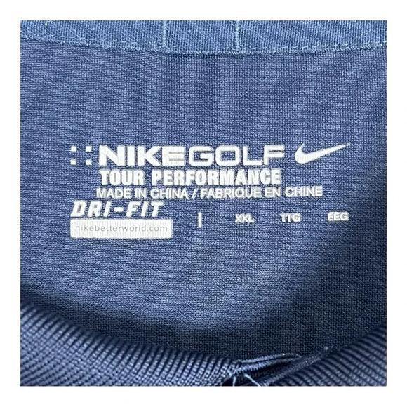 Nike Golf Polo Dri-Fit Fields Ranch Golf Course Texas Navy‎ Blue Men Size XXL - Picture 4 of 8